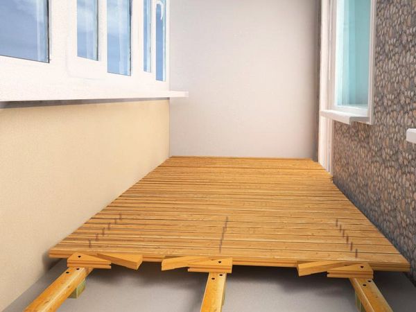 Пол на балконе, какие покрытие делают